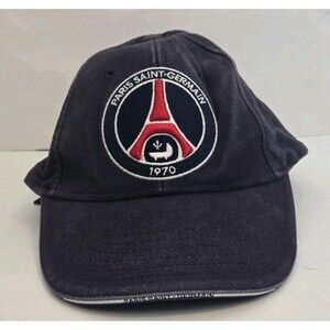 Paris Saint Germain Football Club Logo Dark Navy Blue Baseball Hat Cap Soccer